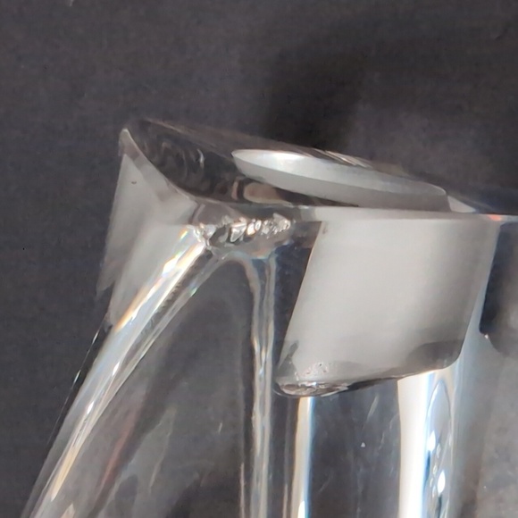 VTG Kosta Boda Tall Crystal Candle Holder, Signed. - Picture 9 of 10